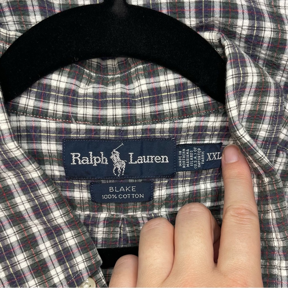 Ralph Lauren Men’s Blake Plaid Dress Shirt - Picture 5 of 6